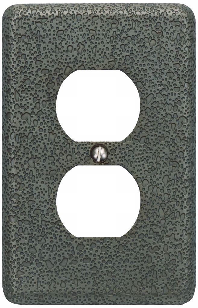 Olde World Pewter Power Outlet Wall Plate