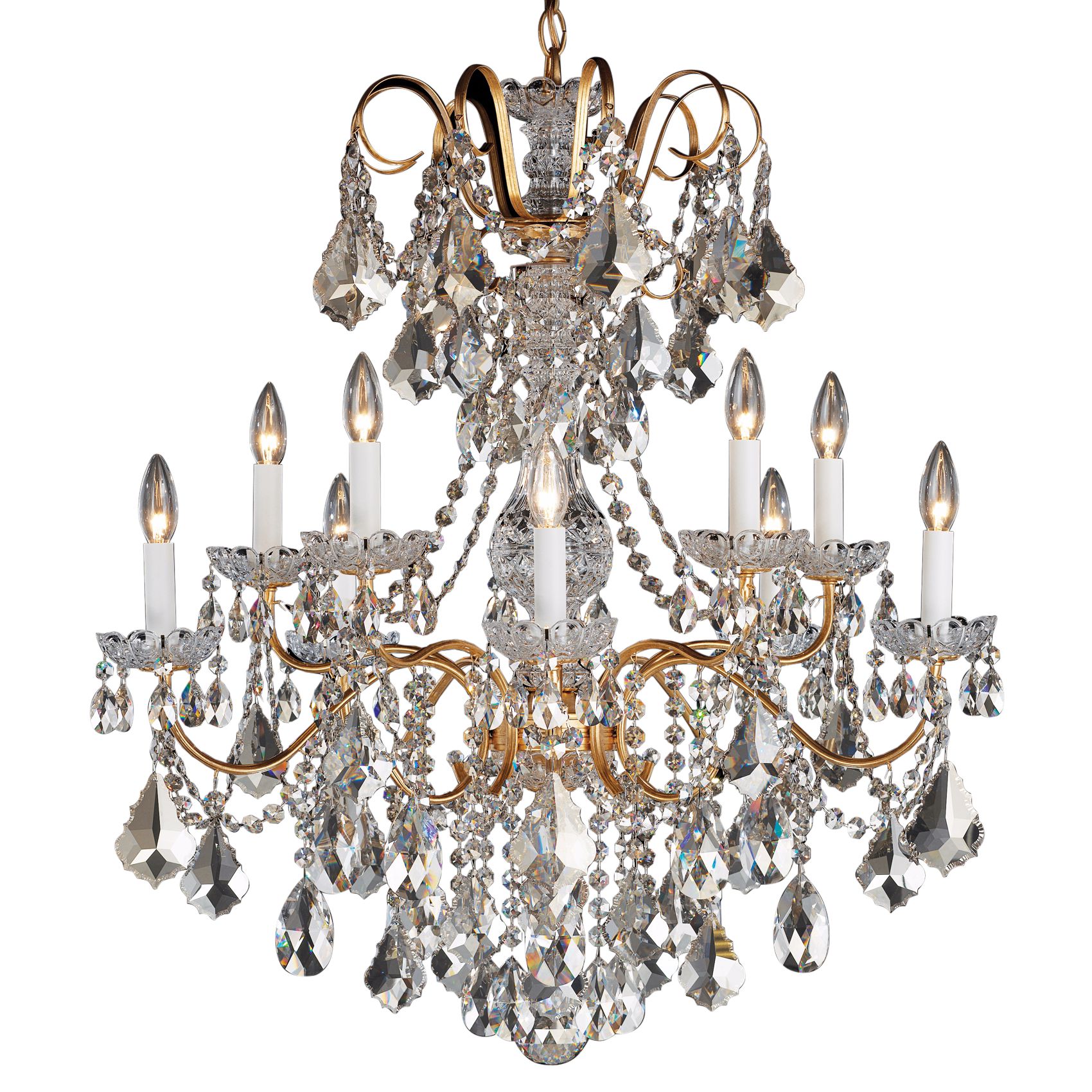 Schonbek New Orleans Collection 28" Wide Crystal Chandelier