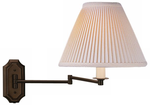 Robert Abbey Victorian Bronze Plug-In Swing Arm Wall Lamp