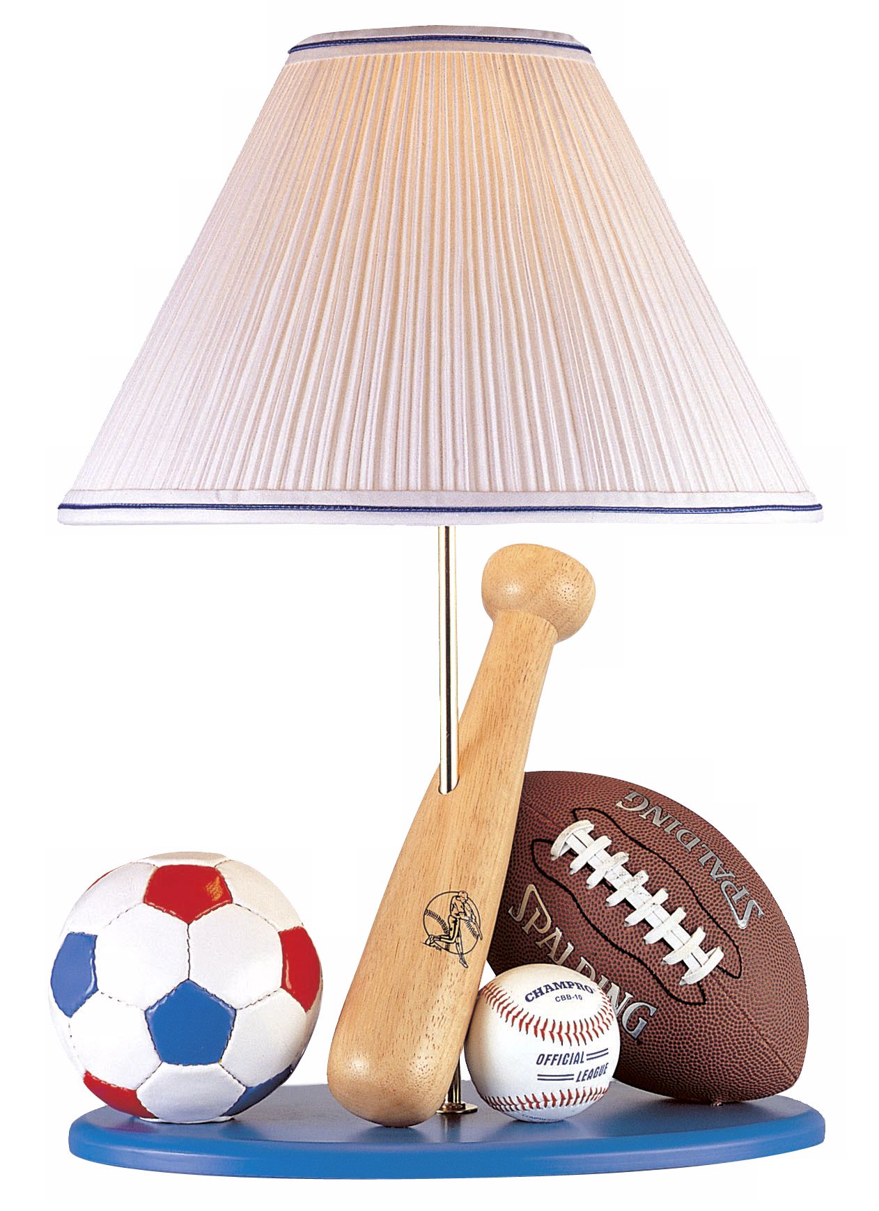 Lite Source All Sport Childs Table Lamp with Blue Base