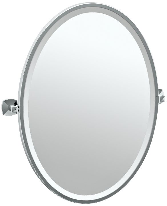 Gatco Cafe Chrome 24" X 26 1/2" Oval Vanity Mirror - #7Y320 | Www ...