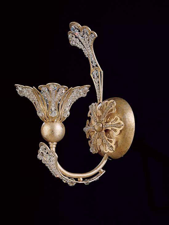 Schonbek Rivendell Collection Silvergild Wall Sconce
