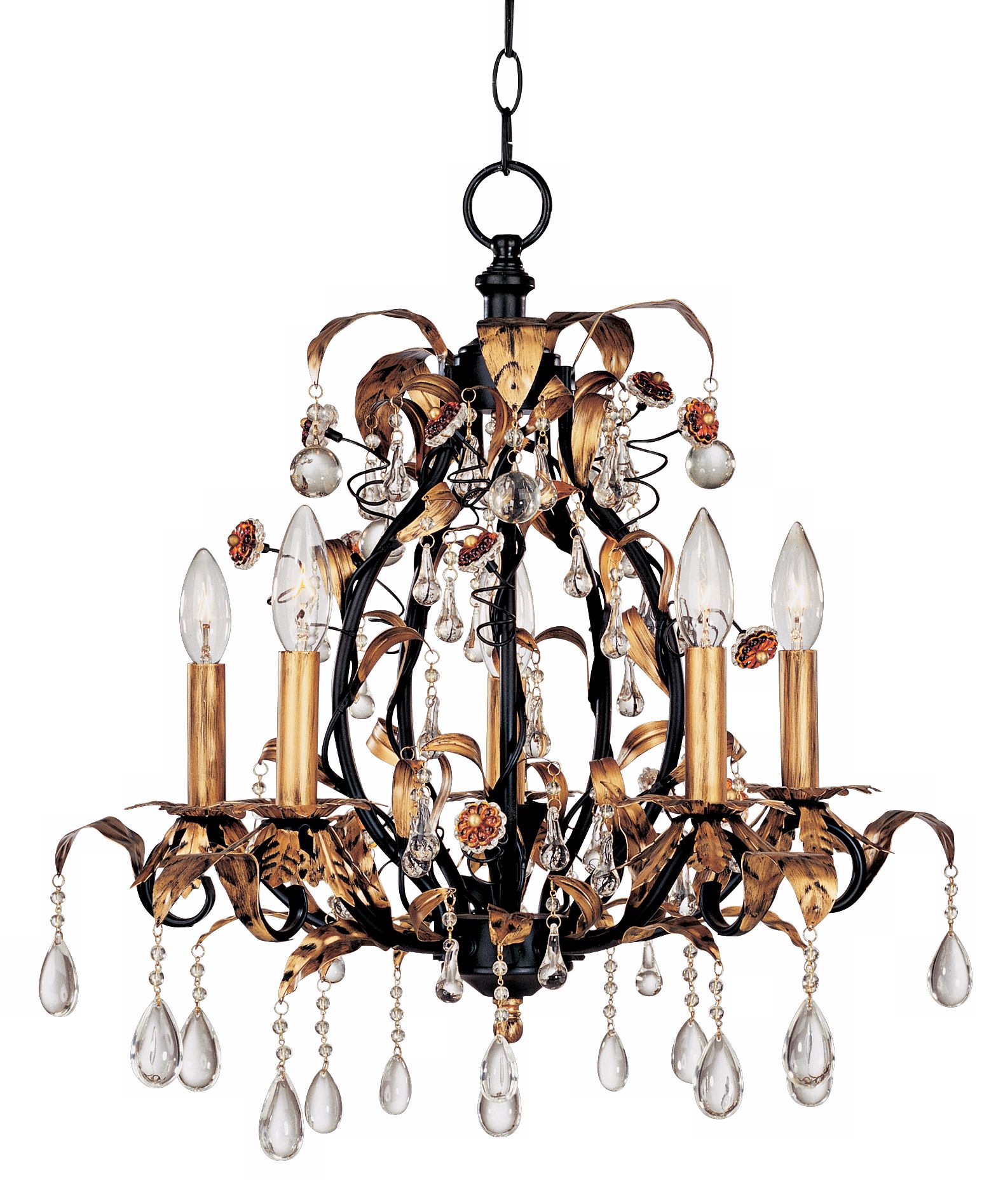 Amber Garden 18 1/2" High Chandelier