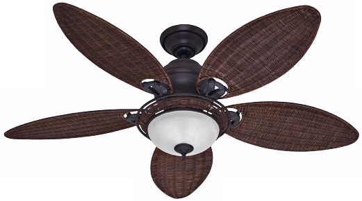 54" Hunter Caribbean Breeze Bronze Ceiling Fan