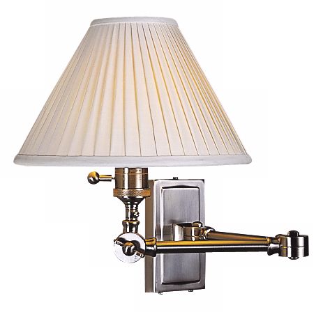 Ant Bee Collection Nickel Upright Plug-In Swing Arm