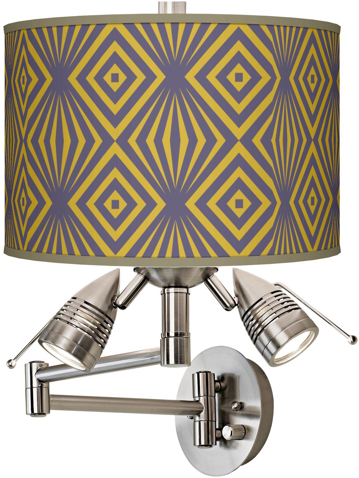 Deco Revival Giclee Swing Arm Wall Light