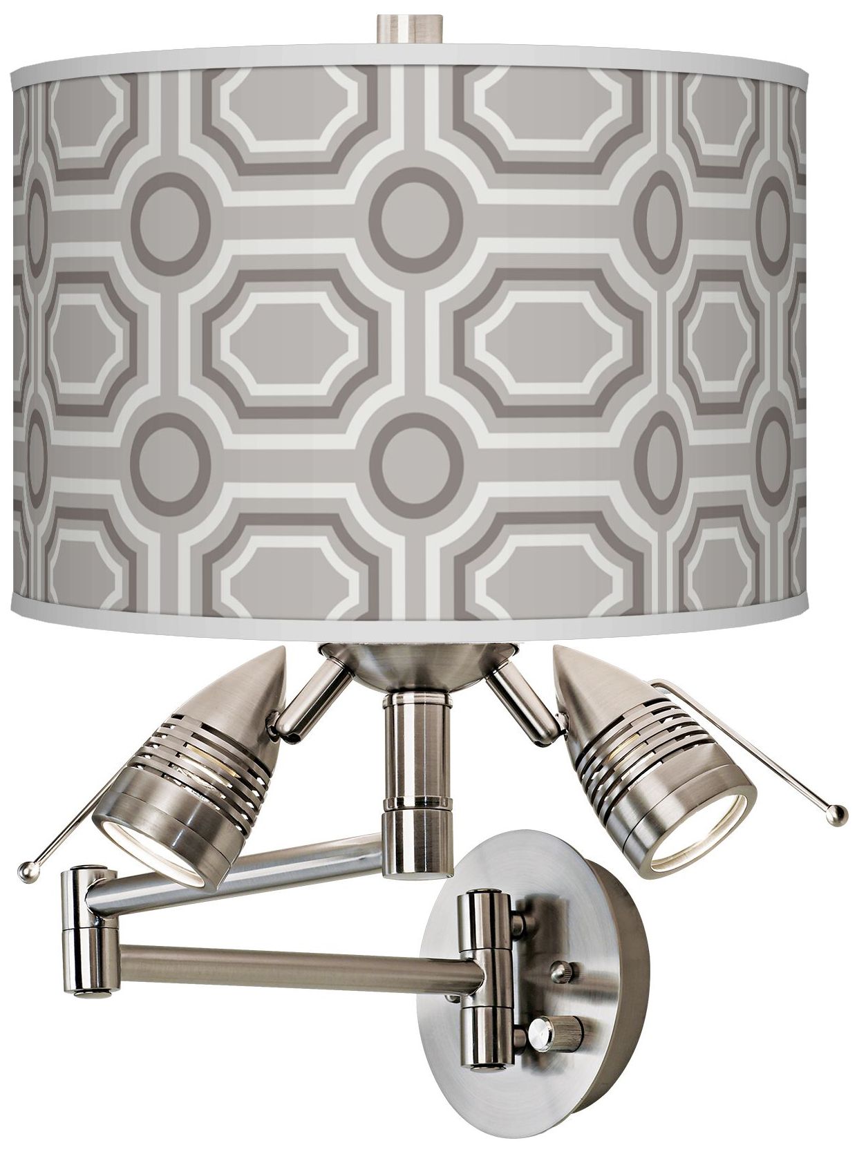 Luxe Tile Giclee Swing Arm Wall Light