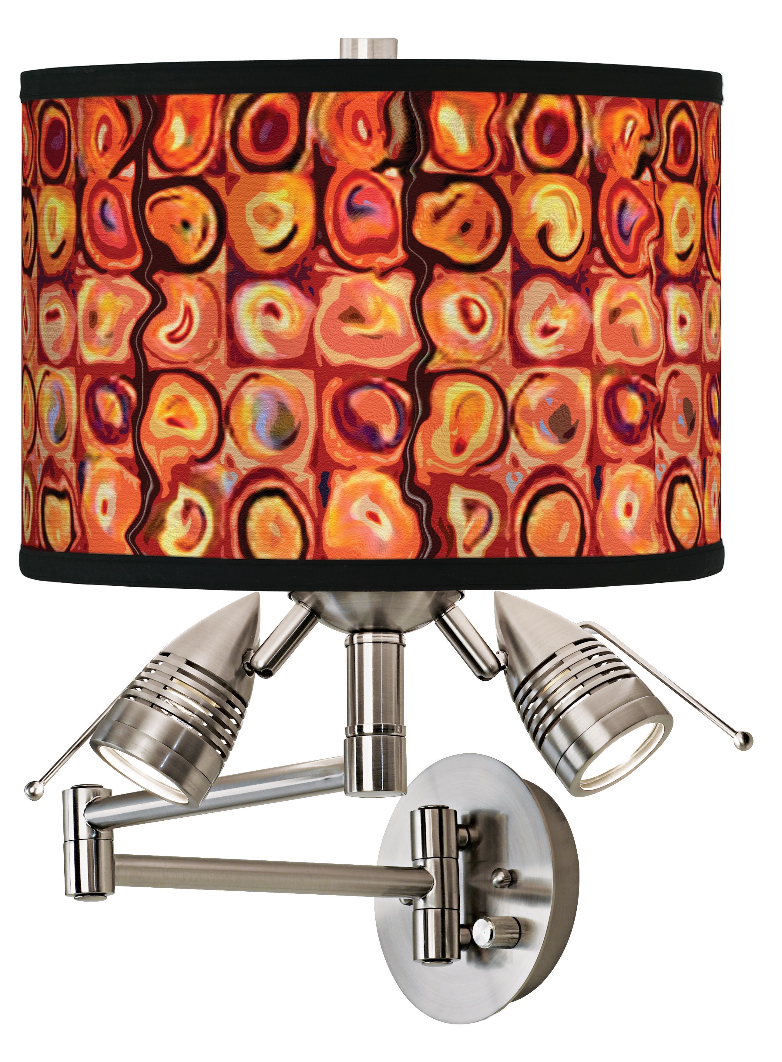 Vibrating Colors Giclee Swing Arm Wall Light