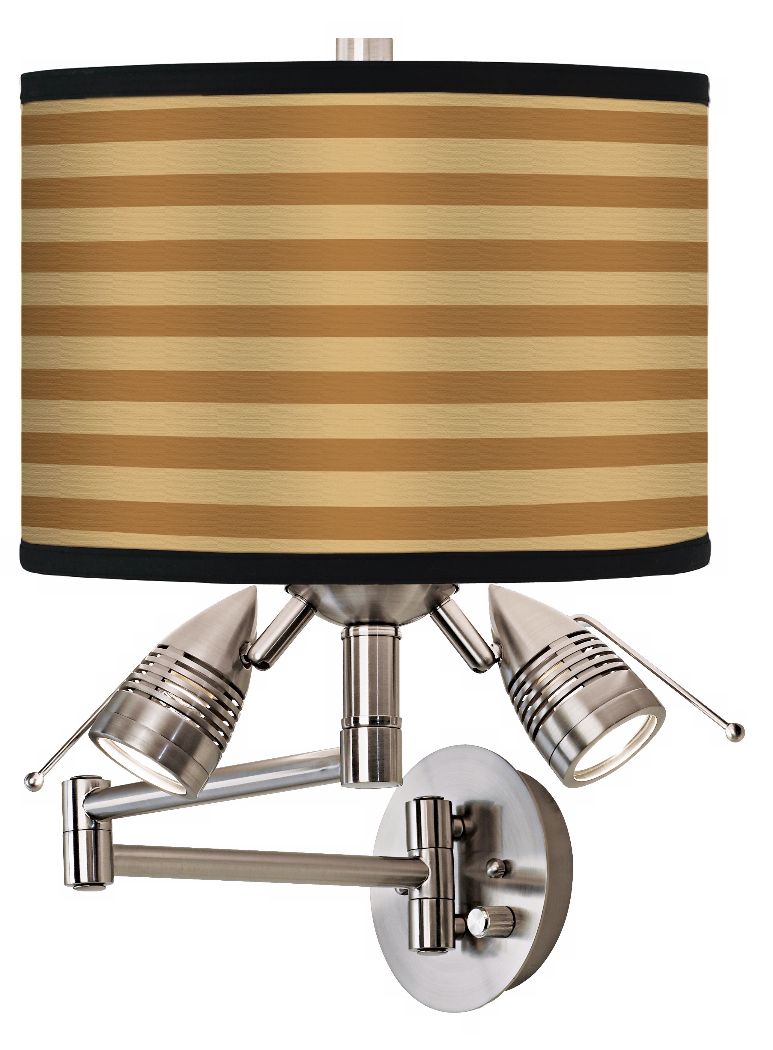 Butterscotch Parallels Giclee Swing Arm Wall Light
