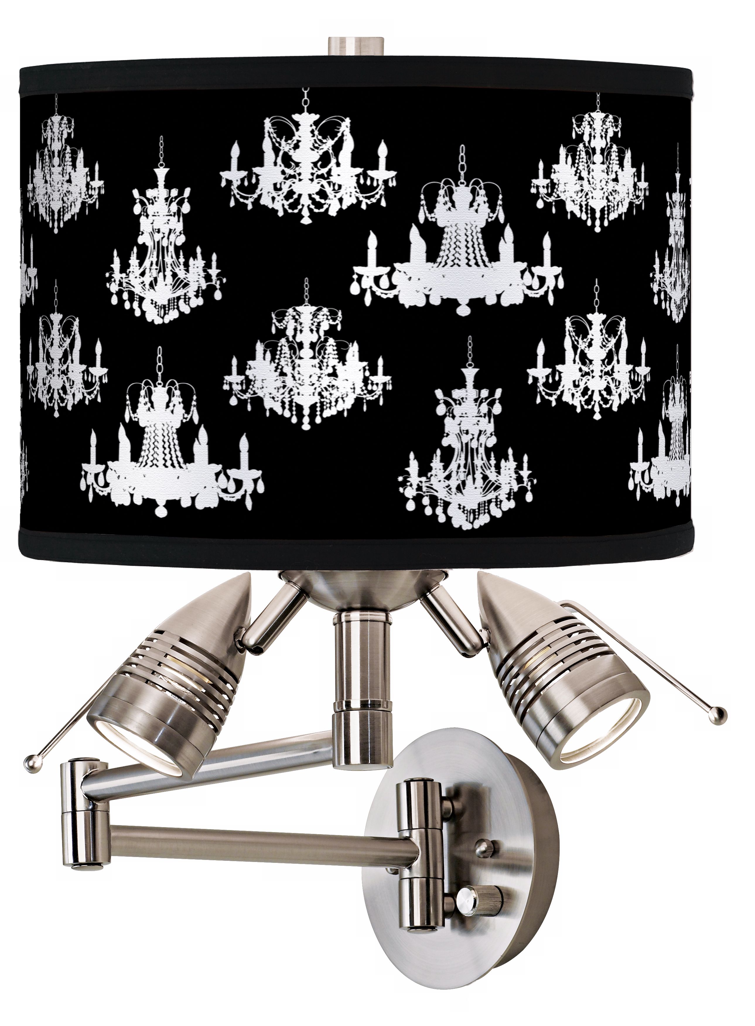 Chic Chandeliers Giclee Swing Arm Wall Light