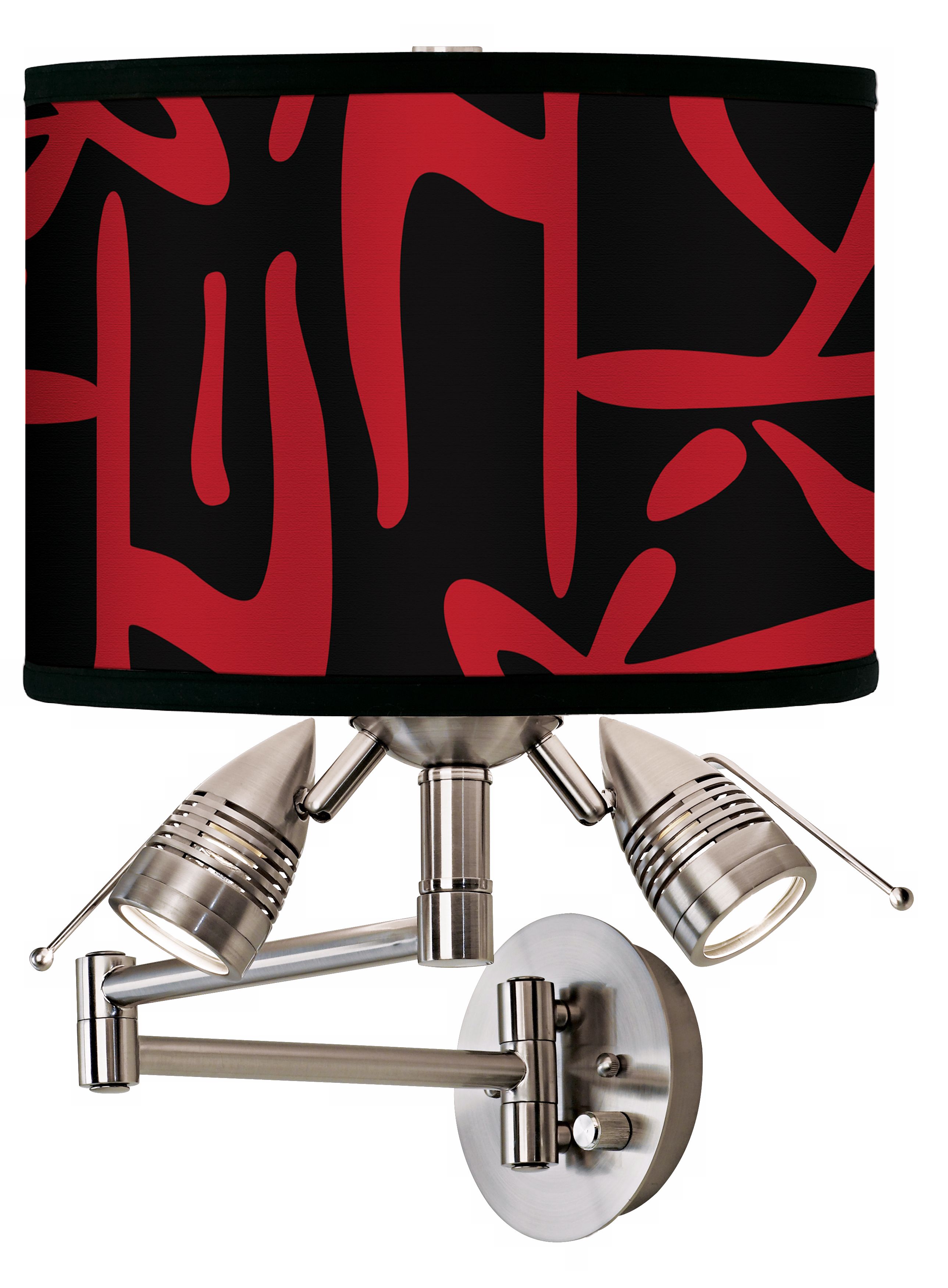 Asian Flair Giclee Swing Arm Wall Light