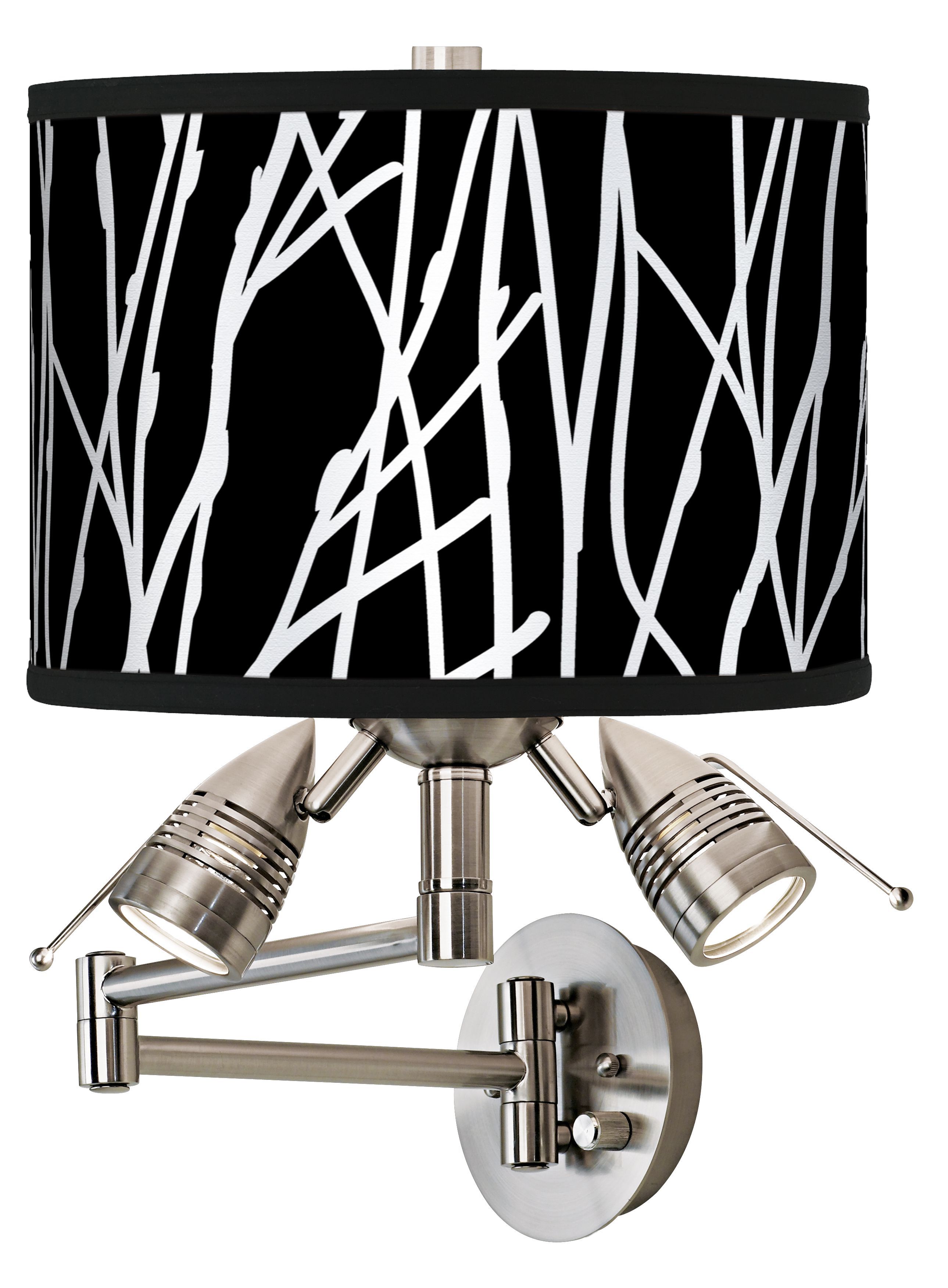 Stacy Garcia Twiggy Black Giclee Swing Arm Wall Light