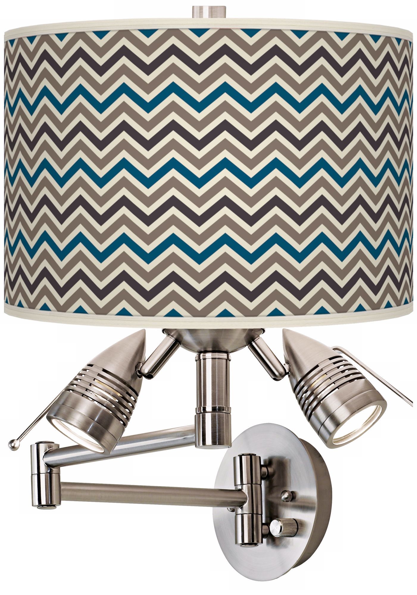 Zig Zag Giclee Swing Arm Wall Light
