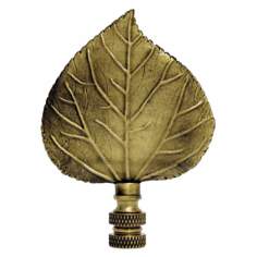 Aspen Leaf Antique Metal Finial Aspen Leaf Antique Metal Finial