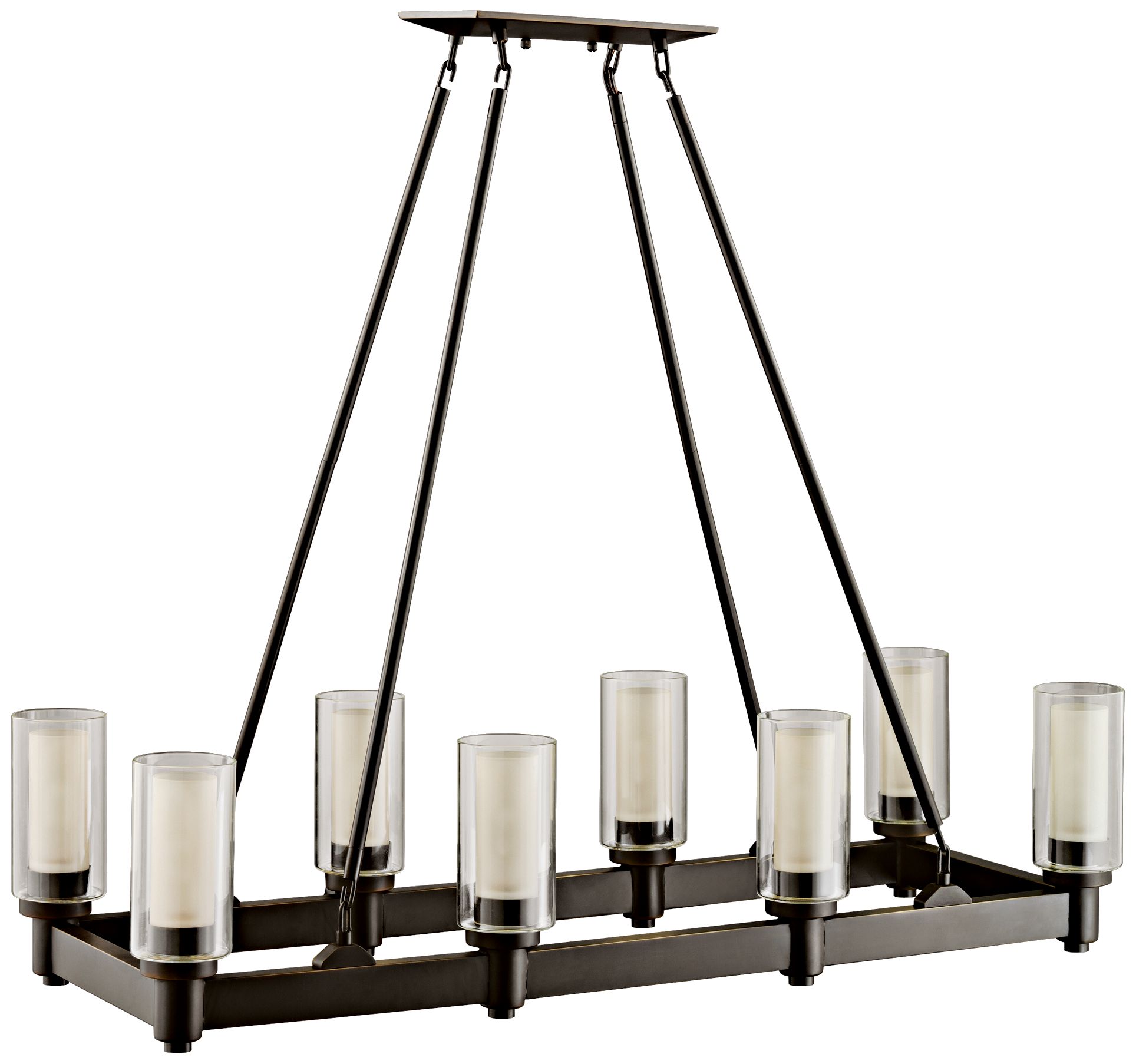 Circolo Collection Olde Bronze Large Contemporary Chandelier