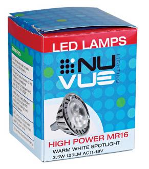 MR16 Three Watt Warm White 2700K LED Light Bulb 80734
