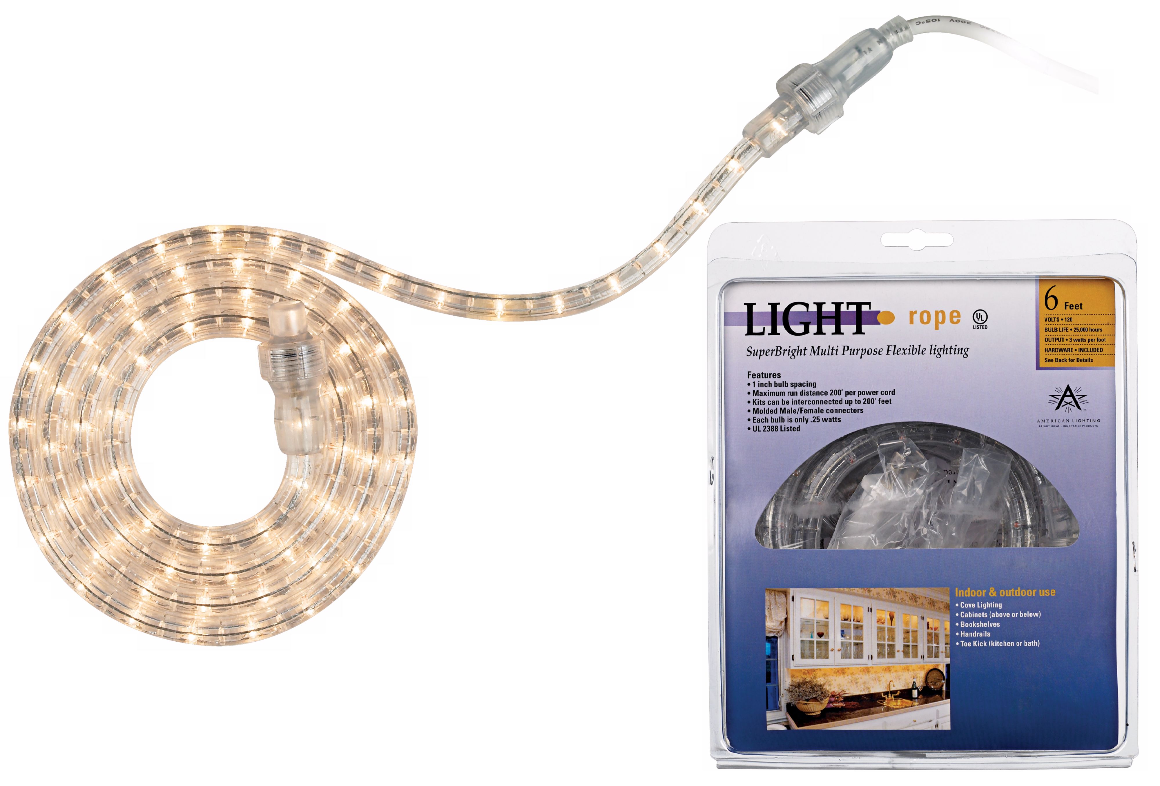 SuperBright 6 Foot Long Rope Light