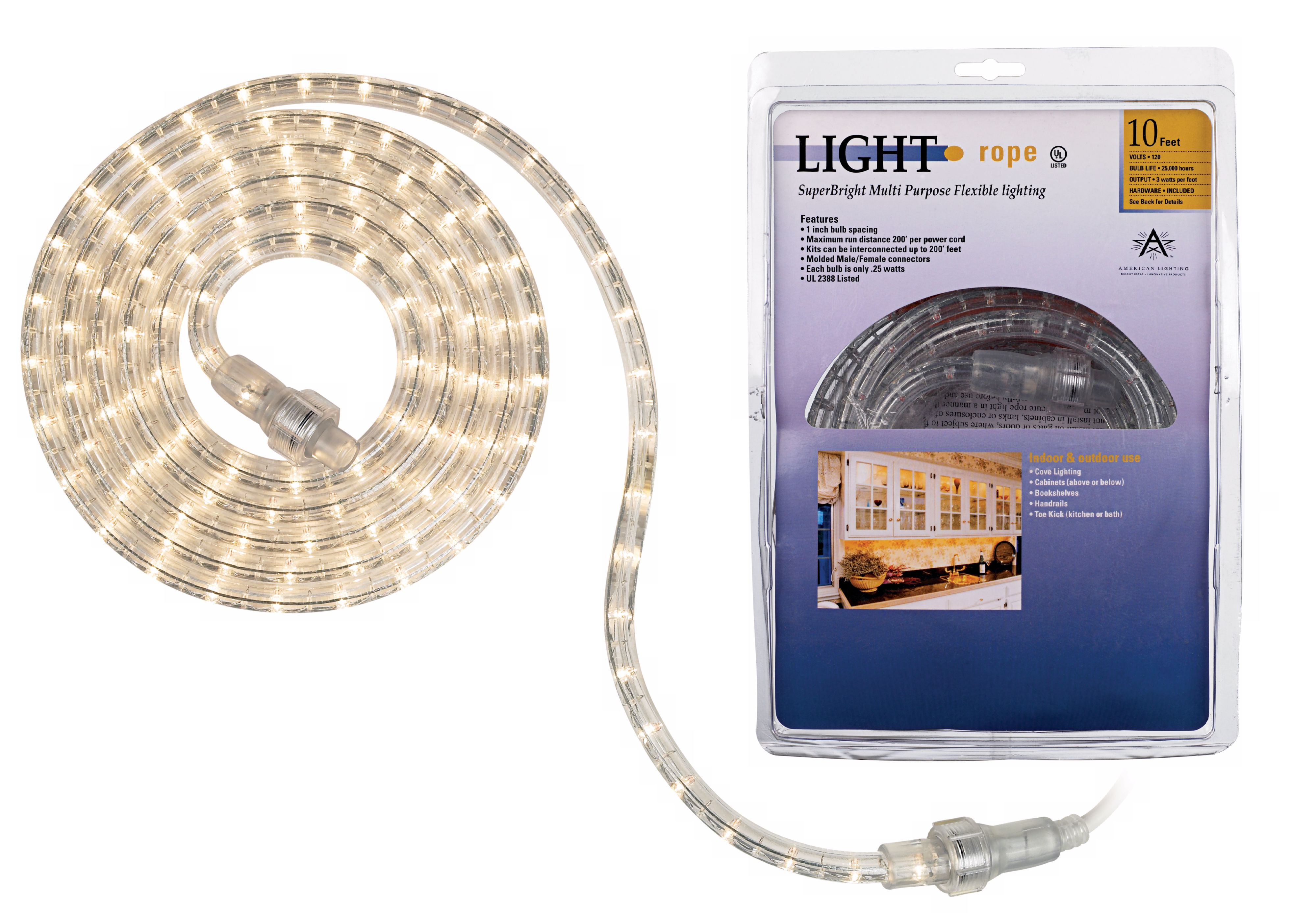 SuperBright 10 Foot Long Rope Light