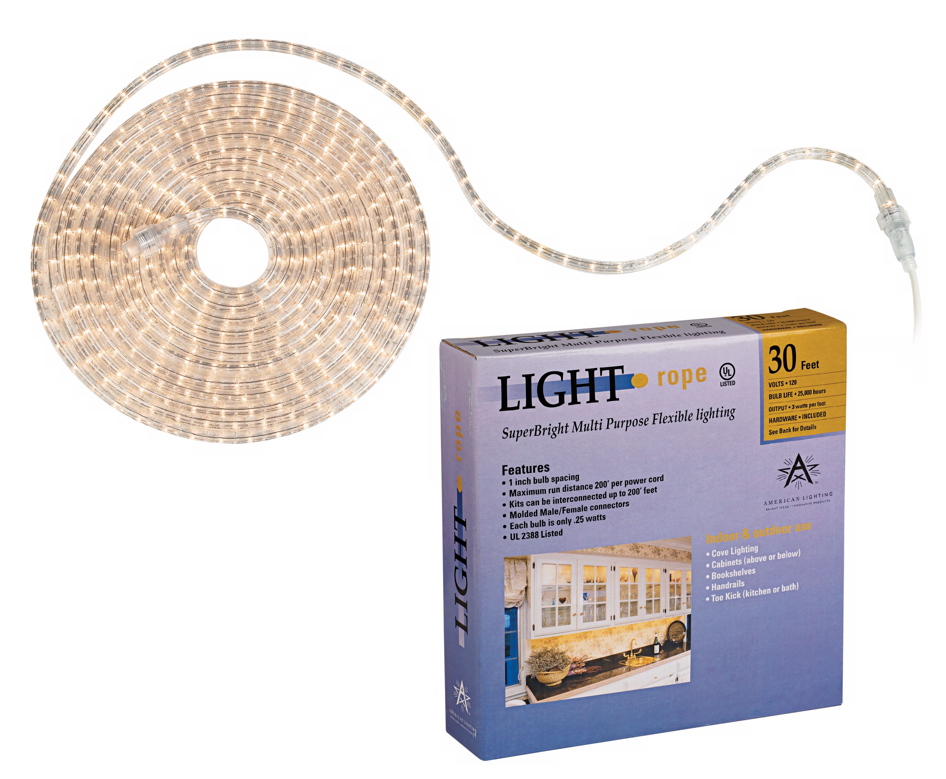 SuperBright 30 Foot Long Rope Light