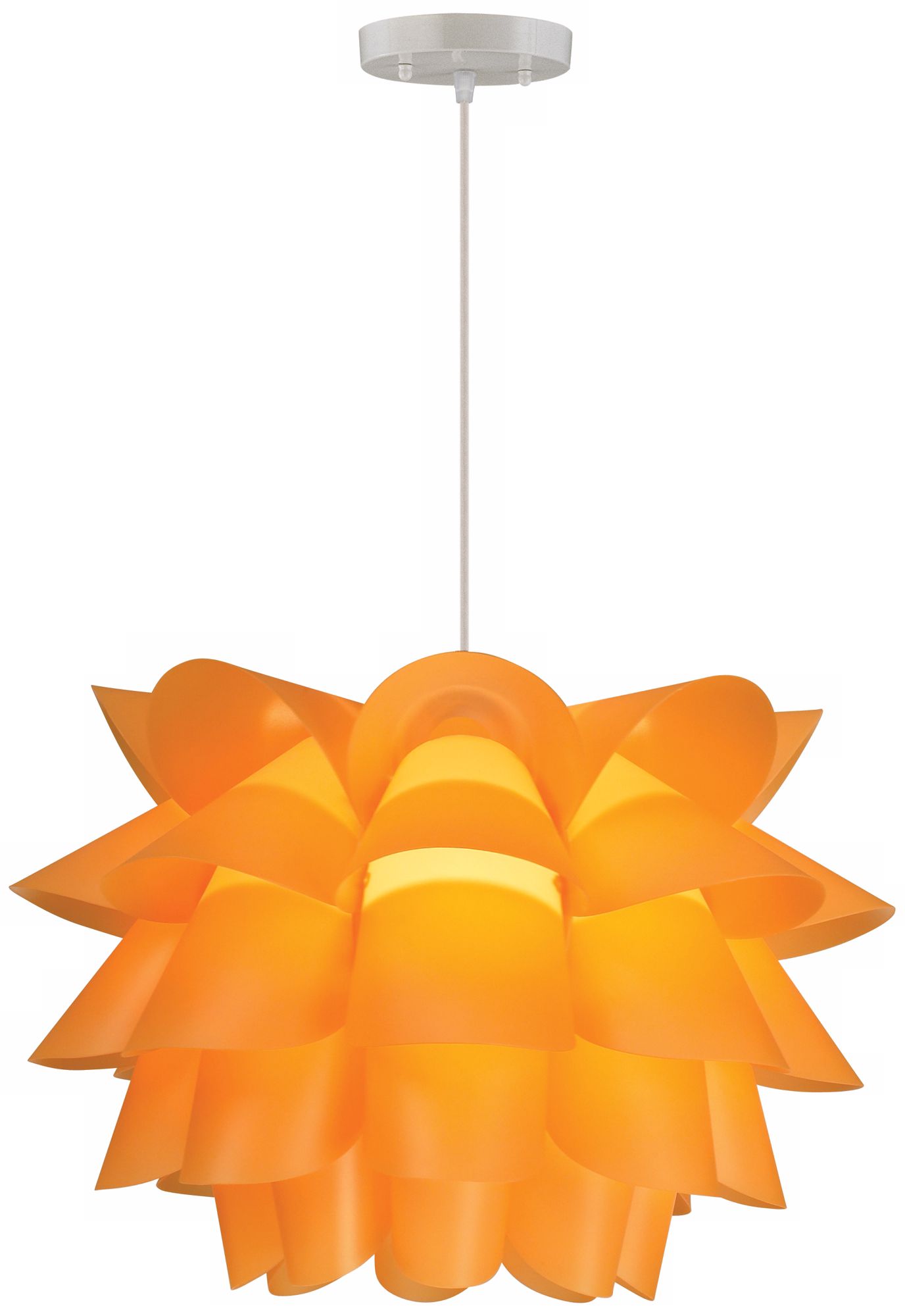 Peach Flower Small 15 3/4" Wide Pendant Light