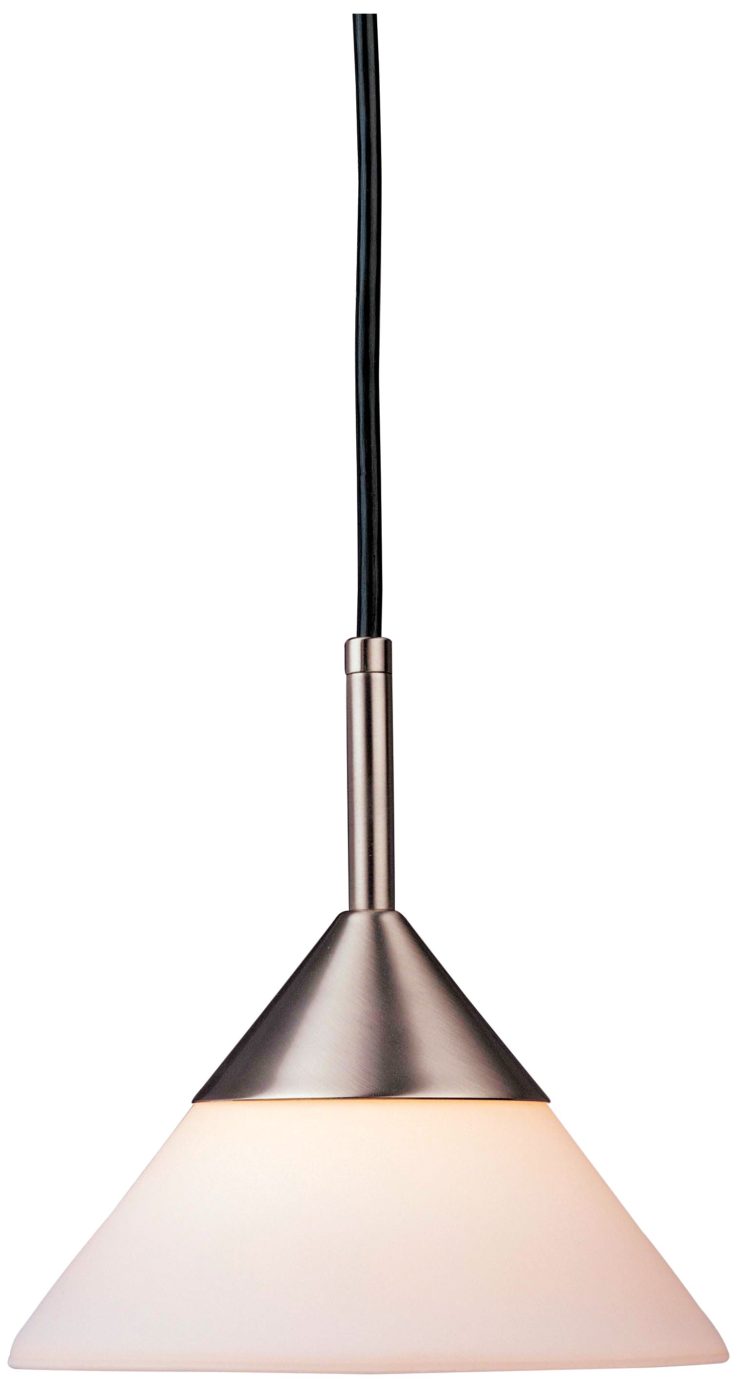 George Kovacs Brushed Nickel Cone Shaped Pendant Chandelier