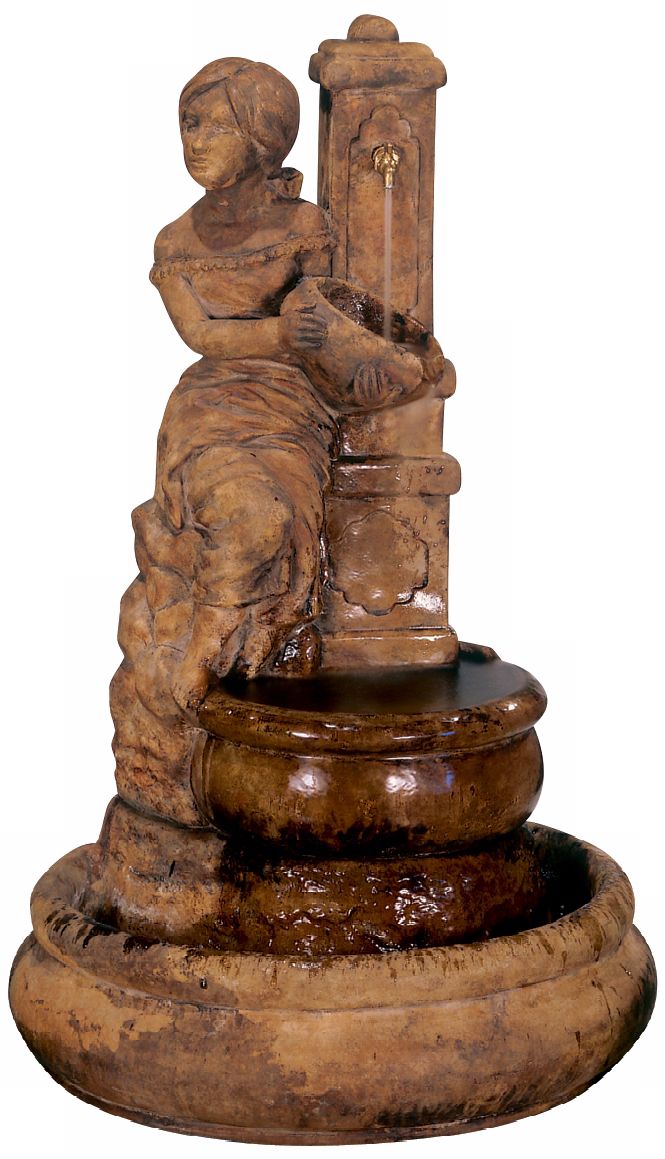 Village Maiden at Well Fountain