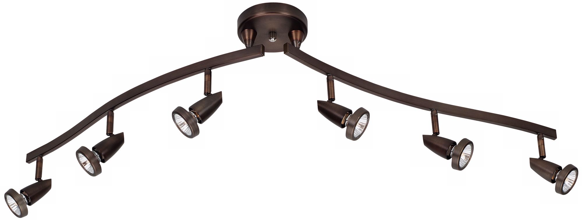 Mirage Bronze 6-Light Articulating Arms Track Fixture