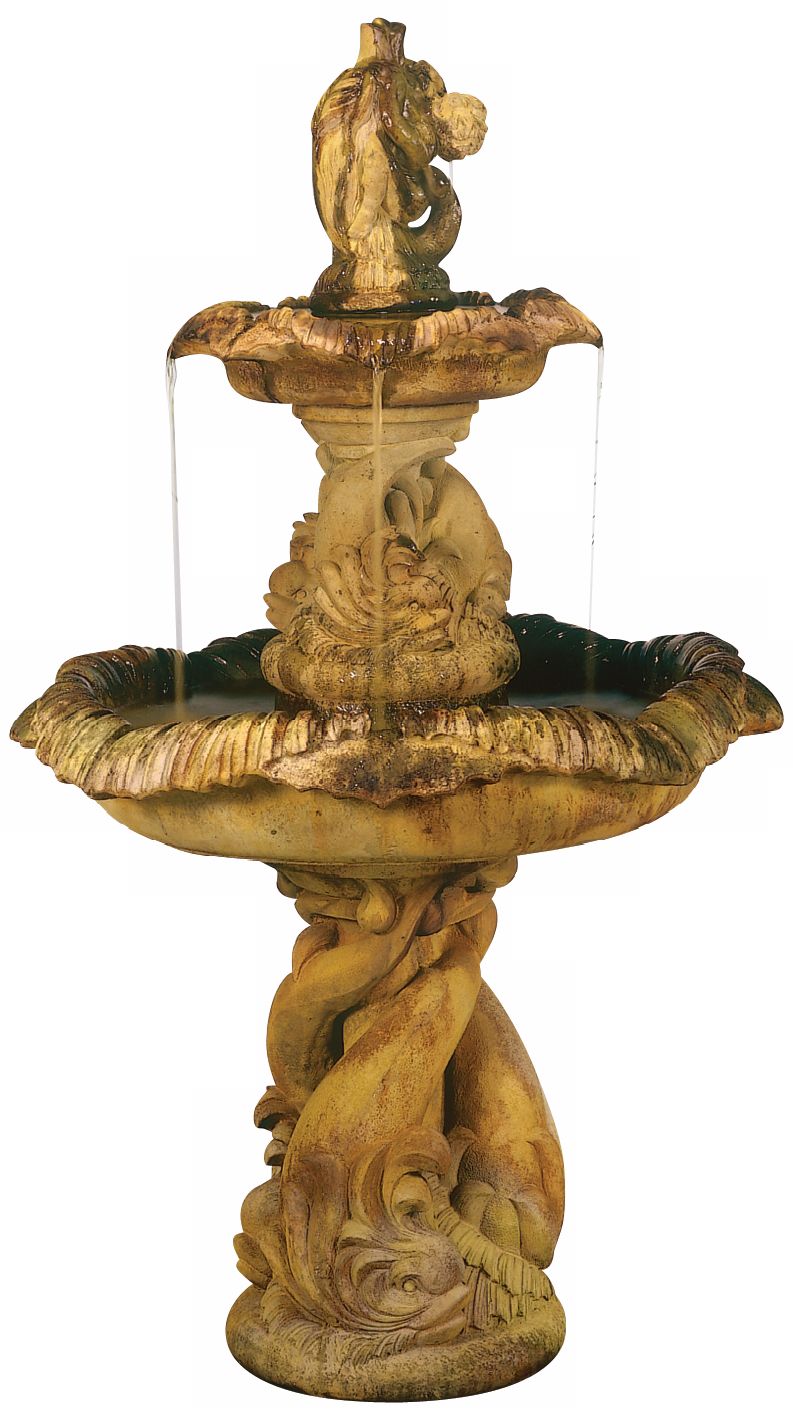 Gothic Dolphin Tier Fountain