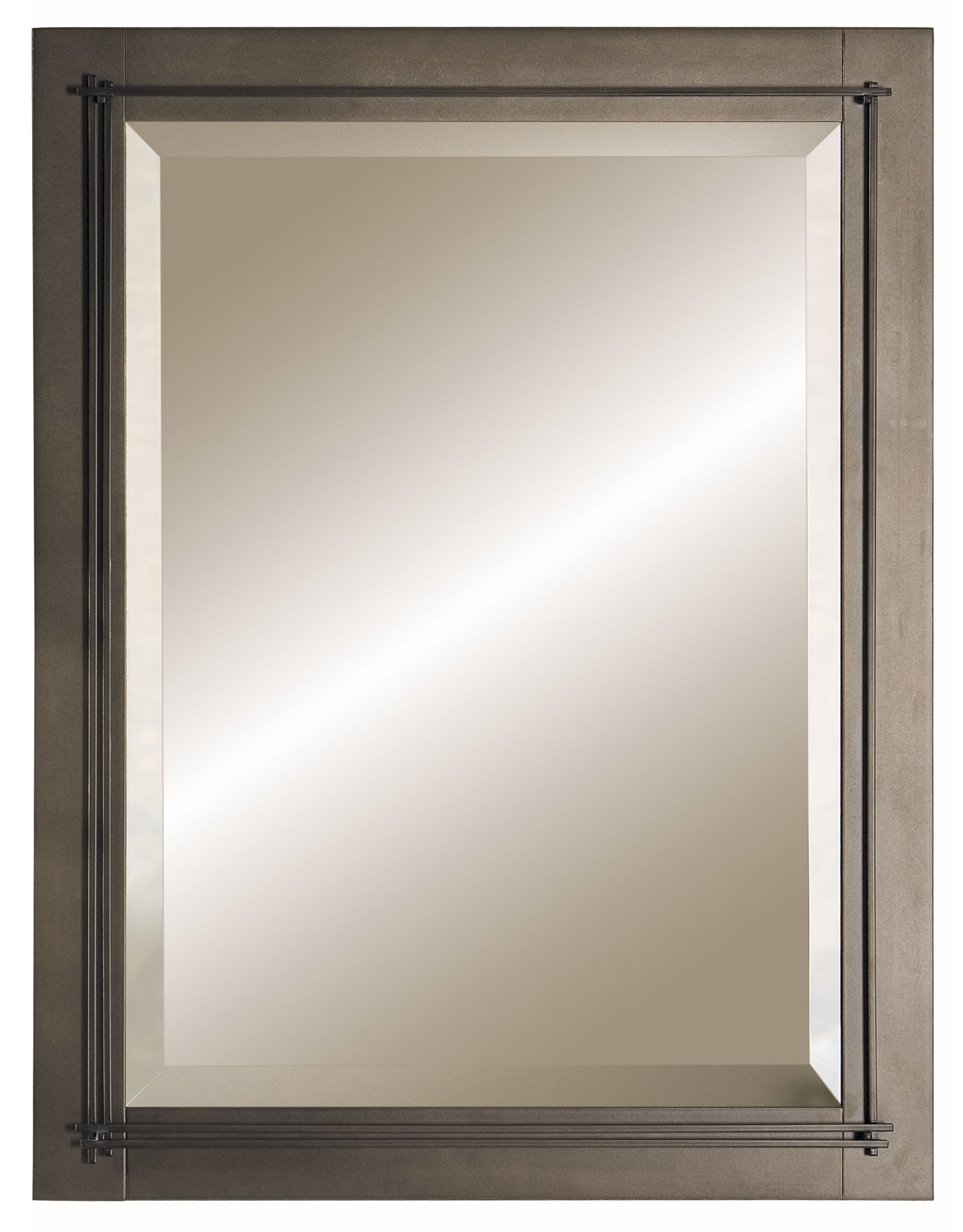 Hubbardton Forge Metra  Bronze 27 3/4" High Wall Mirror