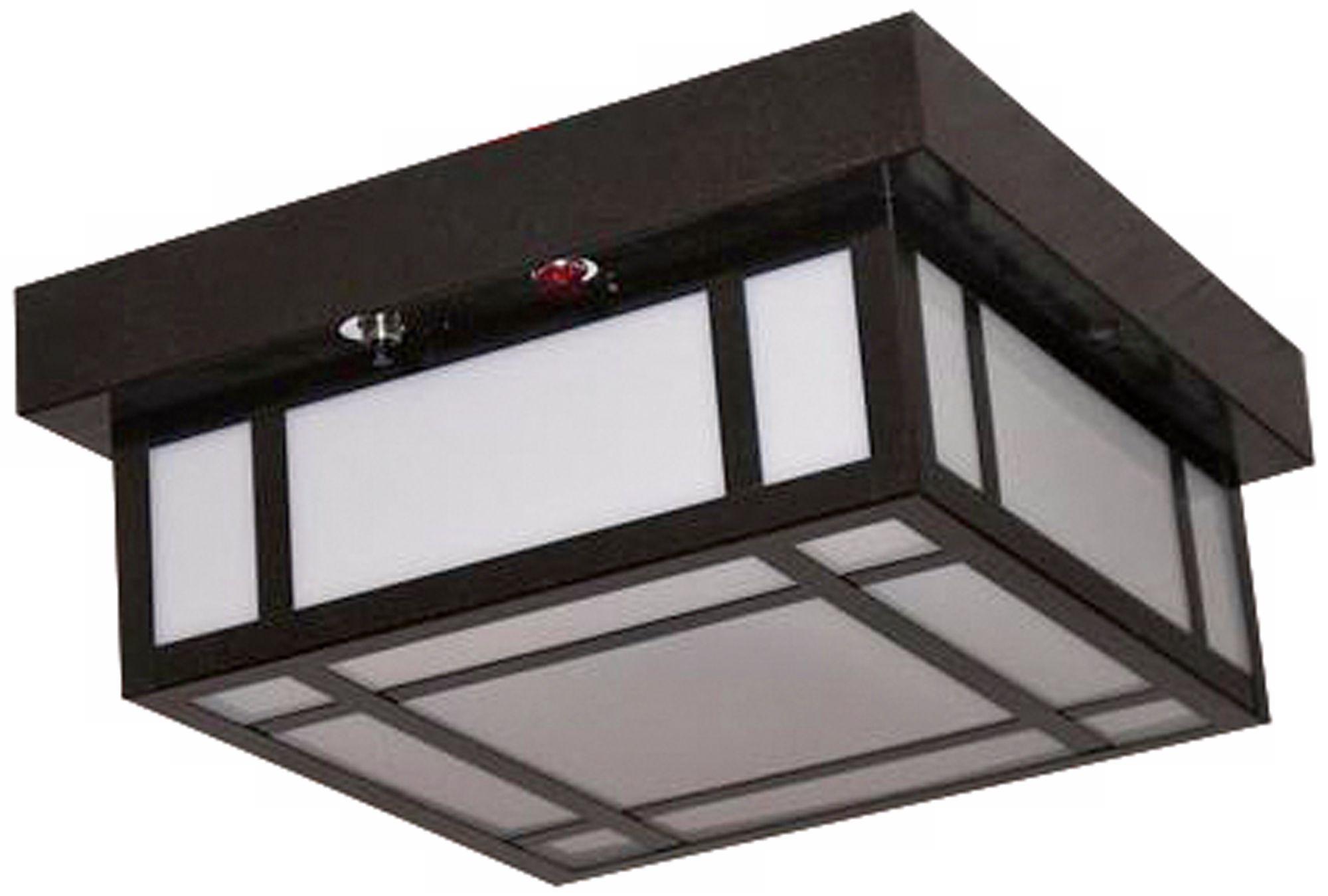 Bronze Finish 12" Wide Flushmount Ceiling Light