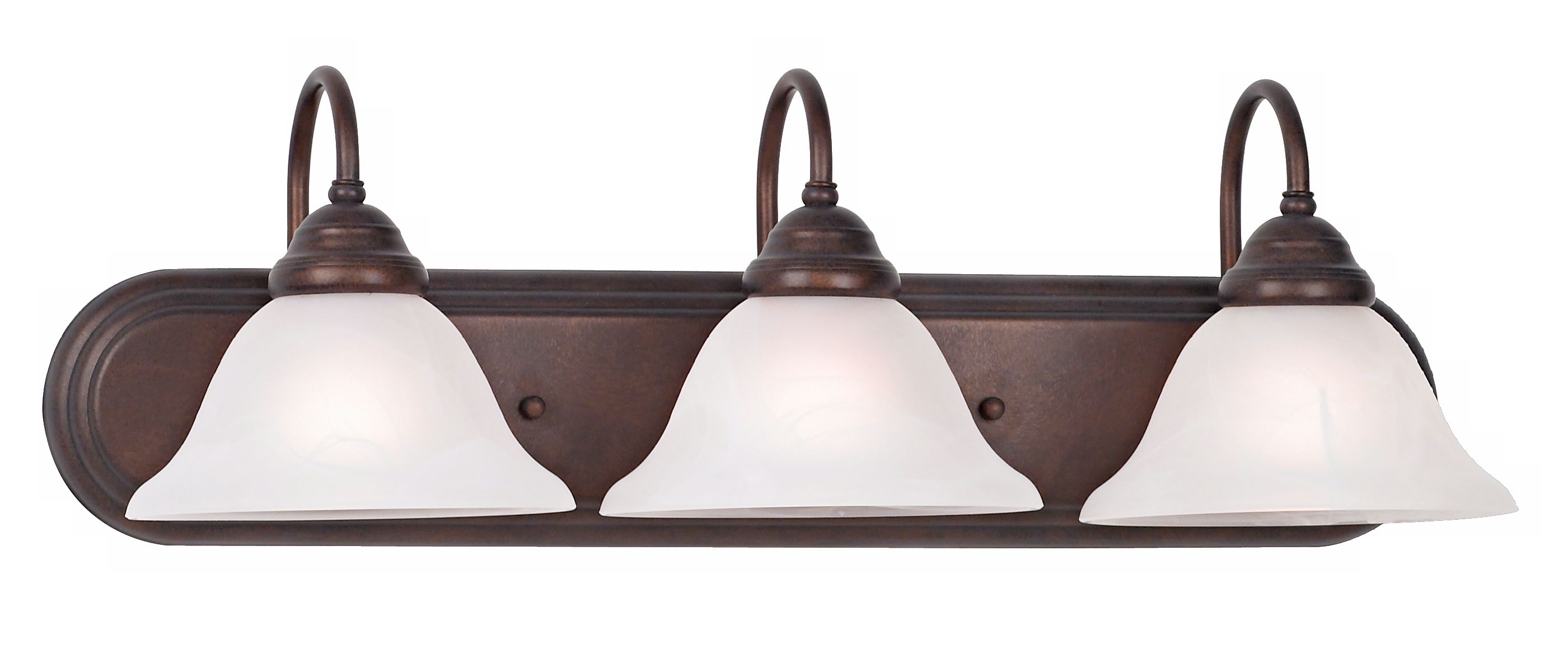 Terra Cotta and Marbleized Glass 24" Wide Bath Bar