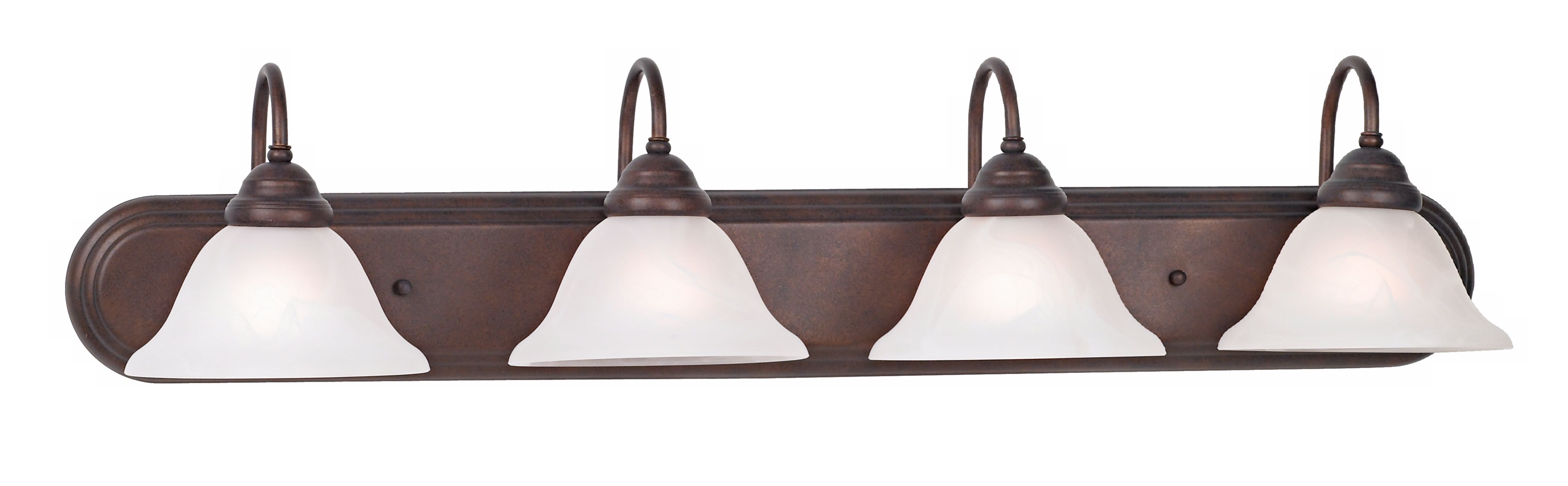 Terra Cotta and Marbleized Glass 36" Wide Bath Bar