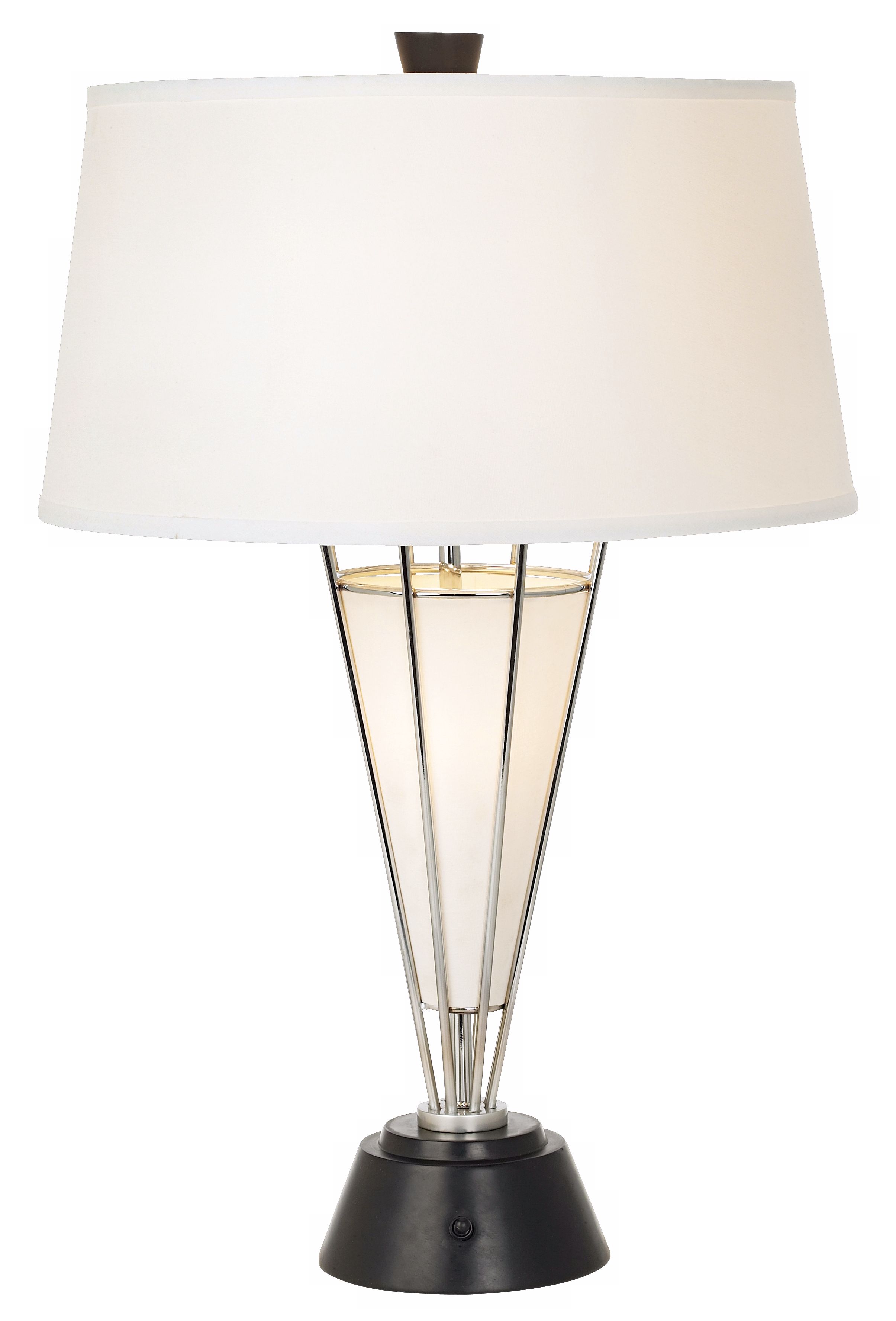 Possini Euro Design Retro Cage Nightlight Table Lamp
