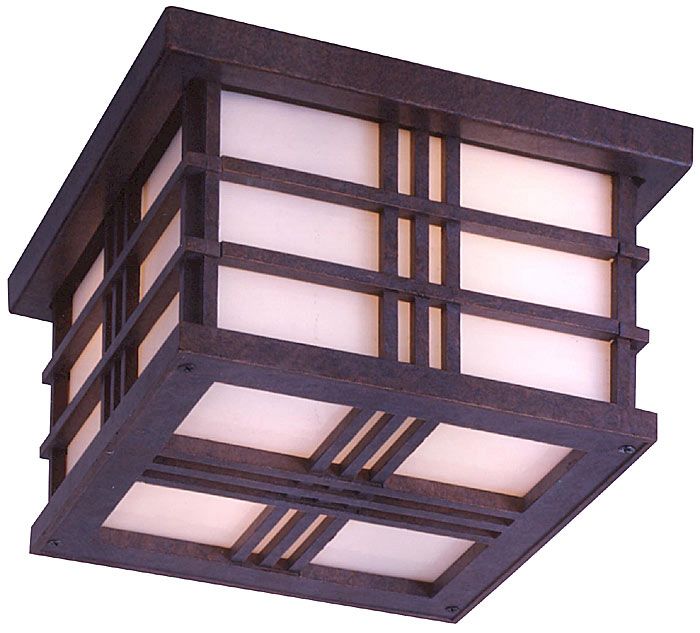 Prairie House 9" Wide Outdoor Ceiling Light Fixture