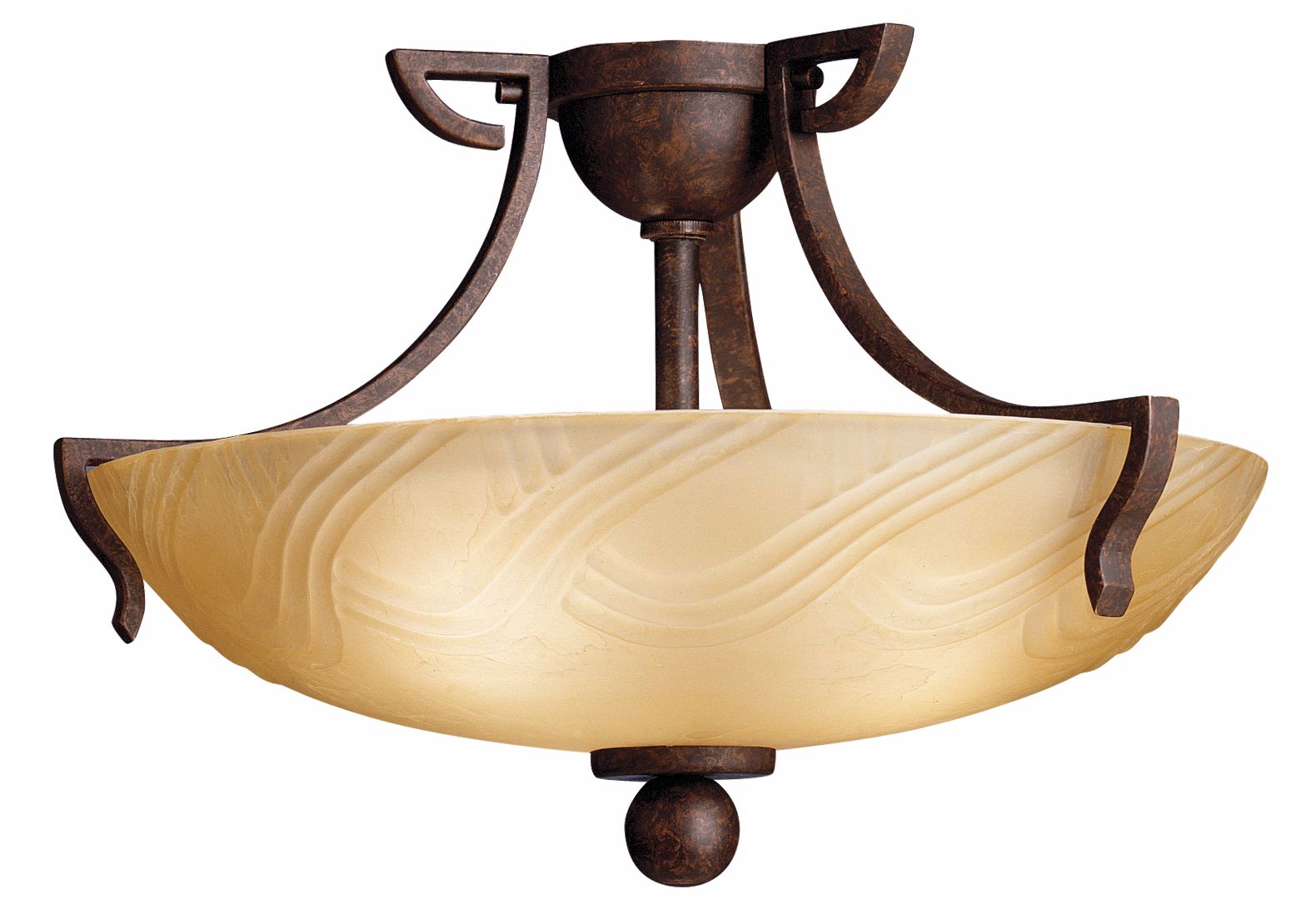 Contemporary Satin-Etched 21 1/2" Wide Ceiling Light Fixture
