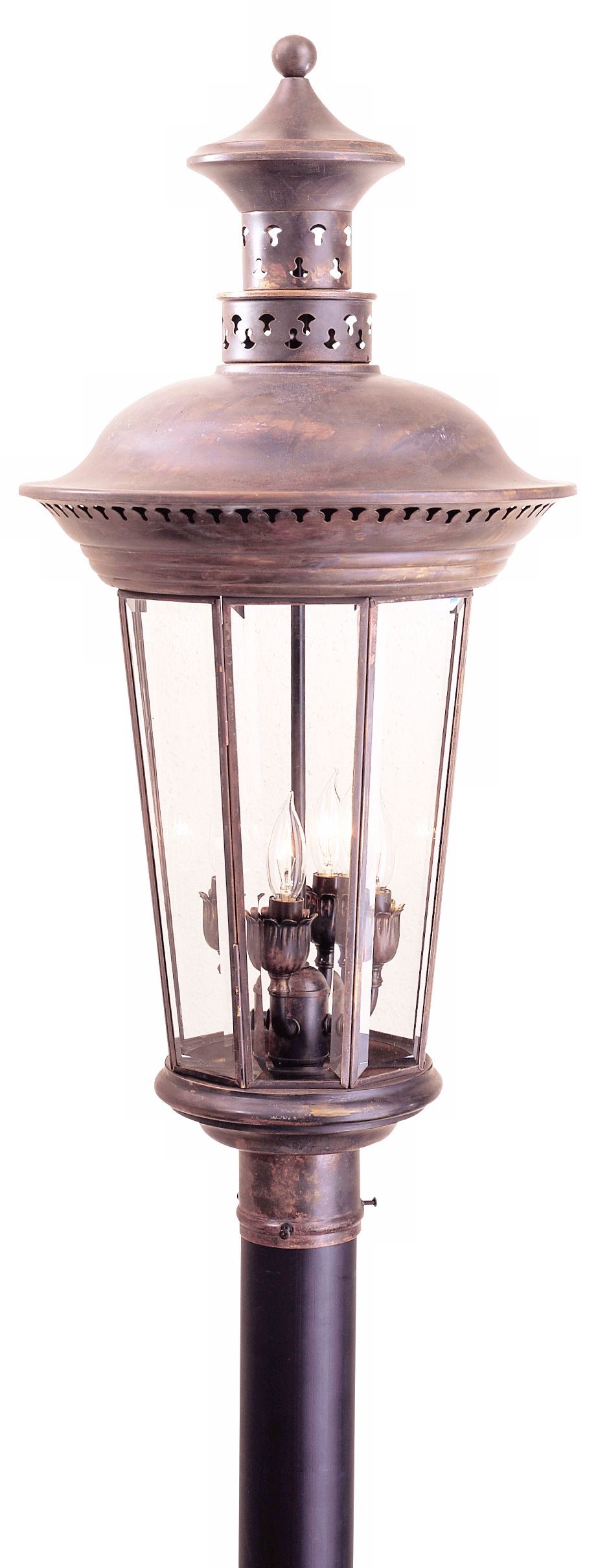 Annapolis Collection Post Mount Lantern - 30 ¼”  High