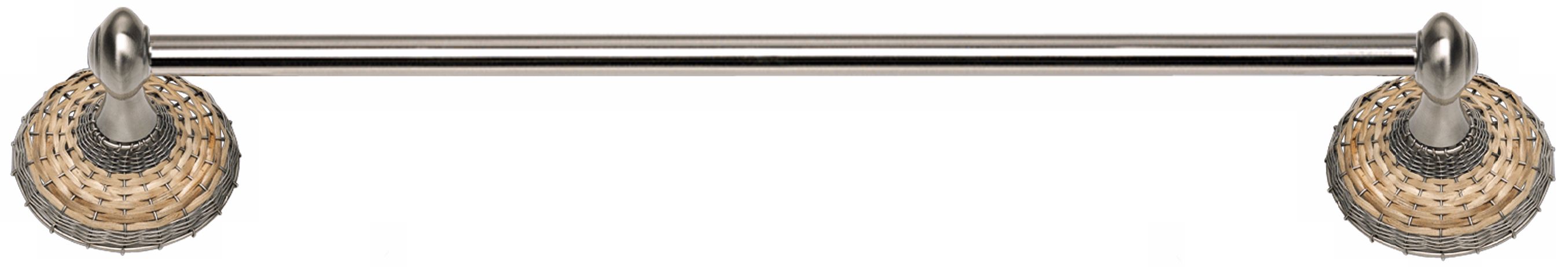Hamptons Brushed Nickel 18" Wide Towel Bar