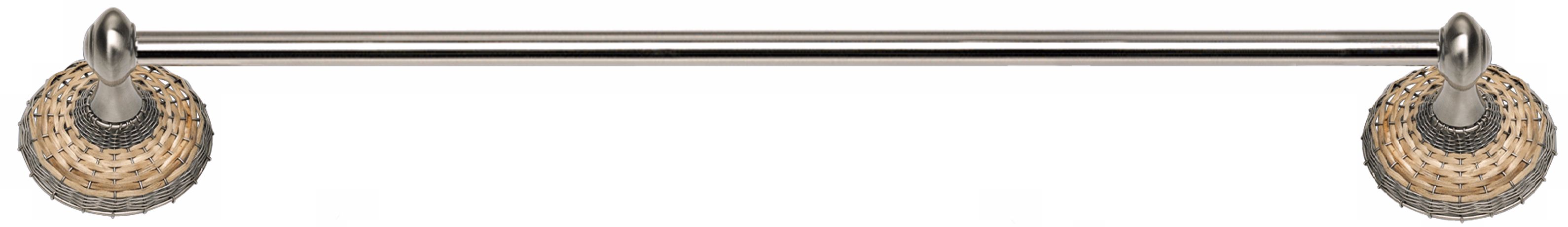 Hamptons Brushed Nickel 24" Wide Towel Bar
