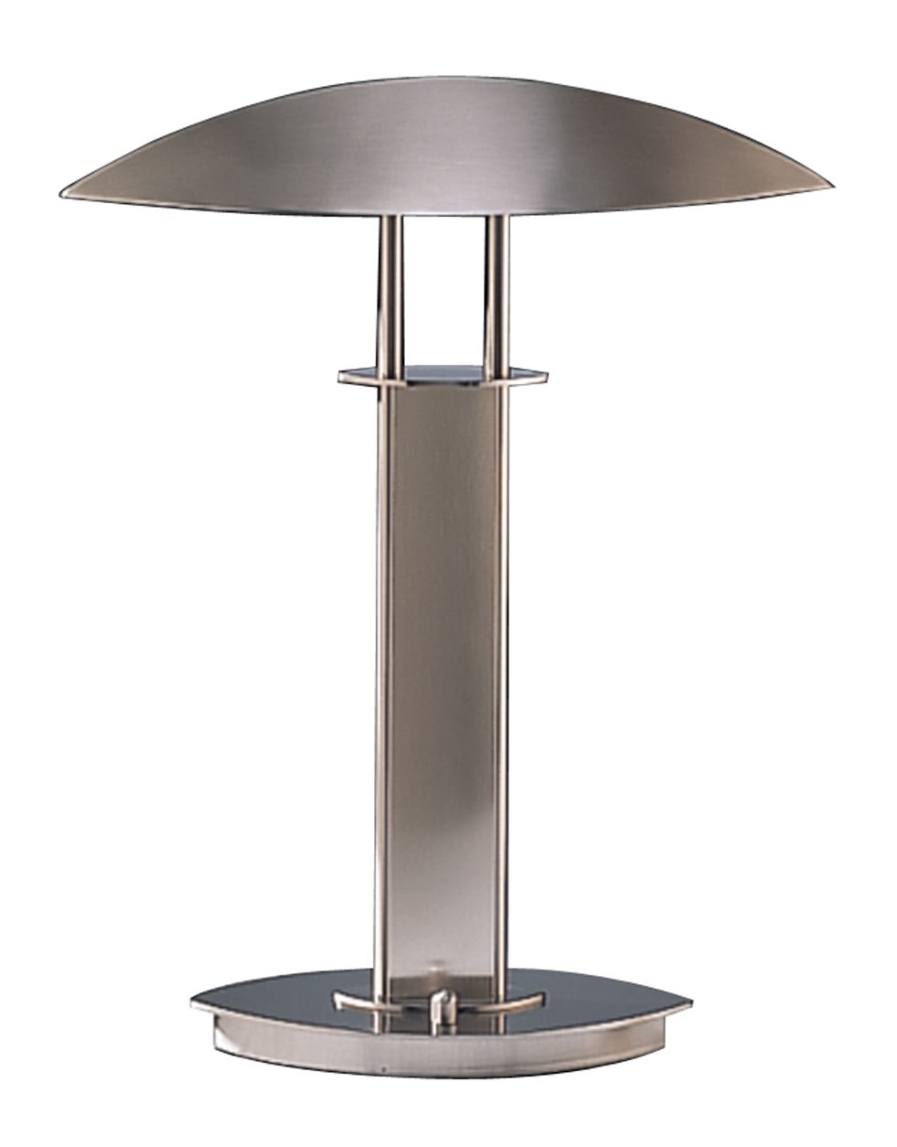 Holtkoetter  Elliptical Shade Satin Nickel Desk Lamp
