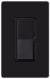 Lutron Diva 600W 3-way Incandescent Preset Black Dimmer