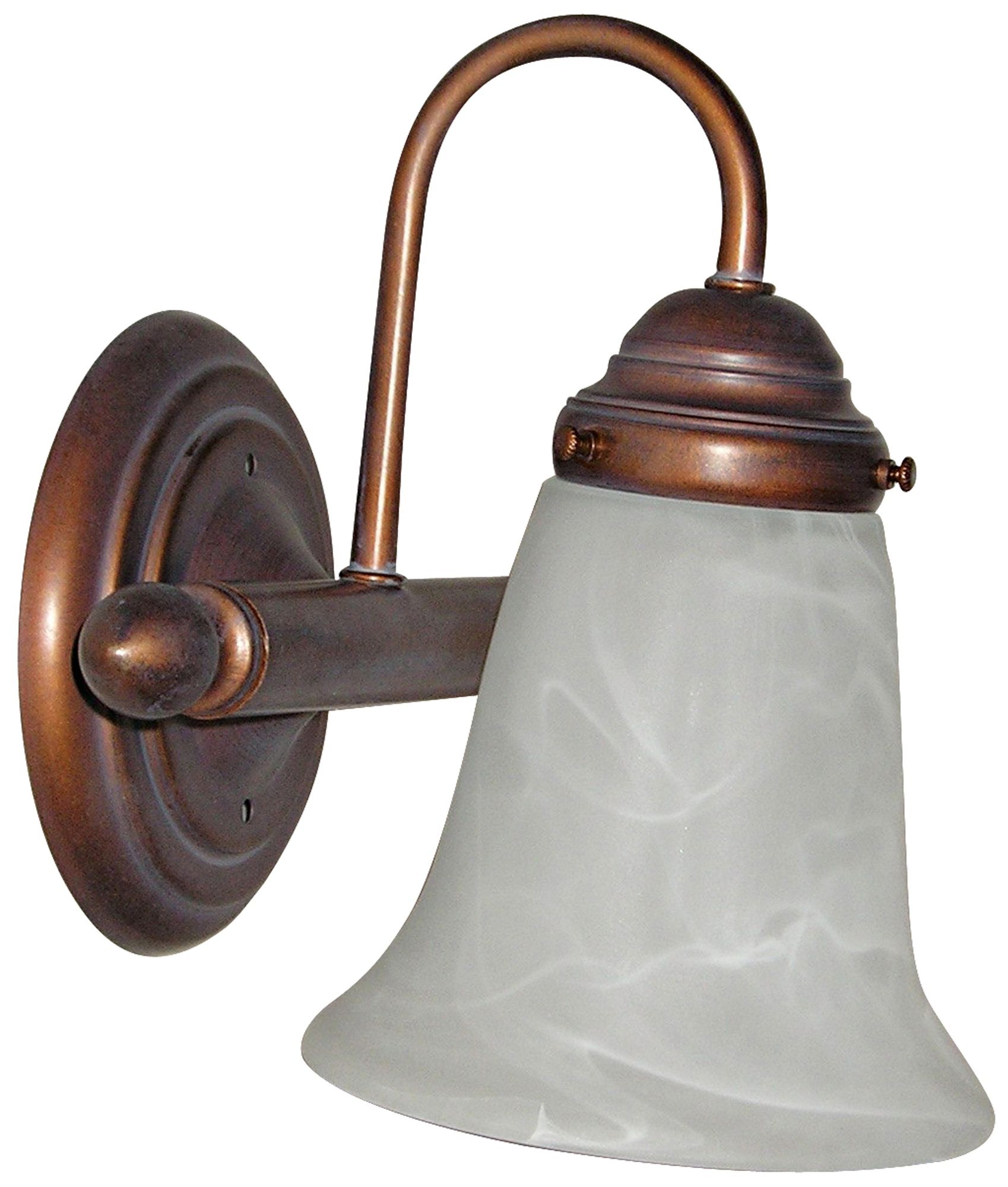Bronze 8 1/2" High Bathroom Wall Light