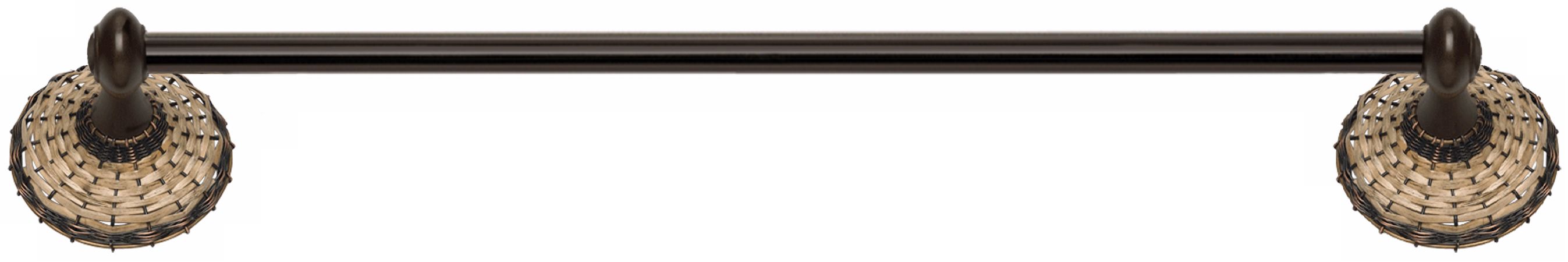 Hamptons Oil-Rubbed Bronze 18" Wide Towel Bar