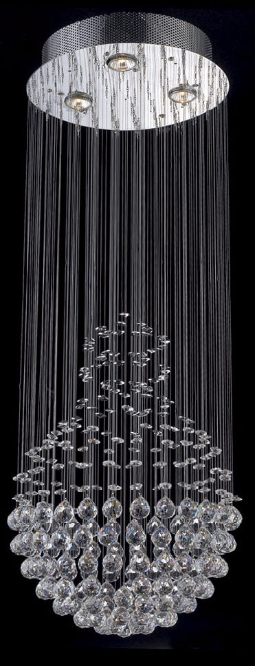 Clear Crystal Ceiling Light