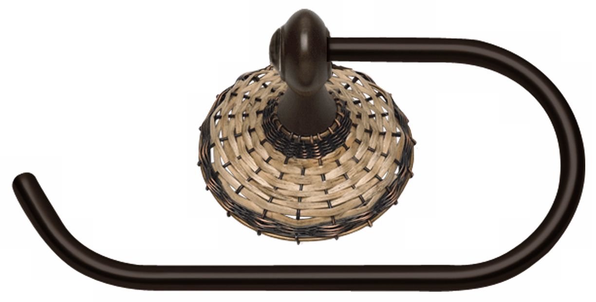 Hamptons Oil-Rubbed Bronze 6 1/2" Wide Toilet Paper Holder