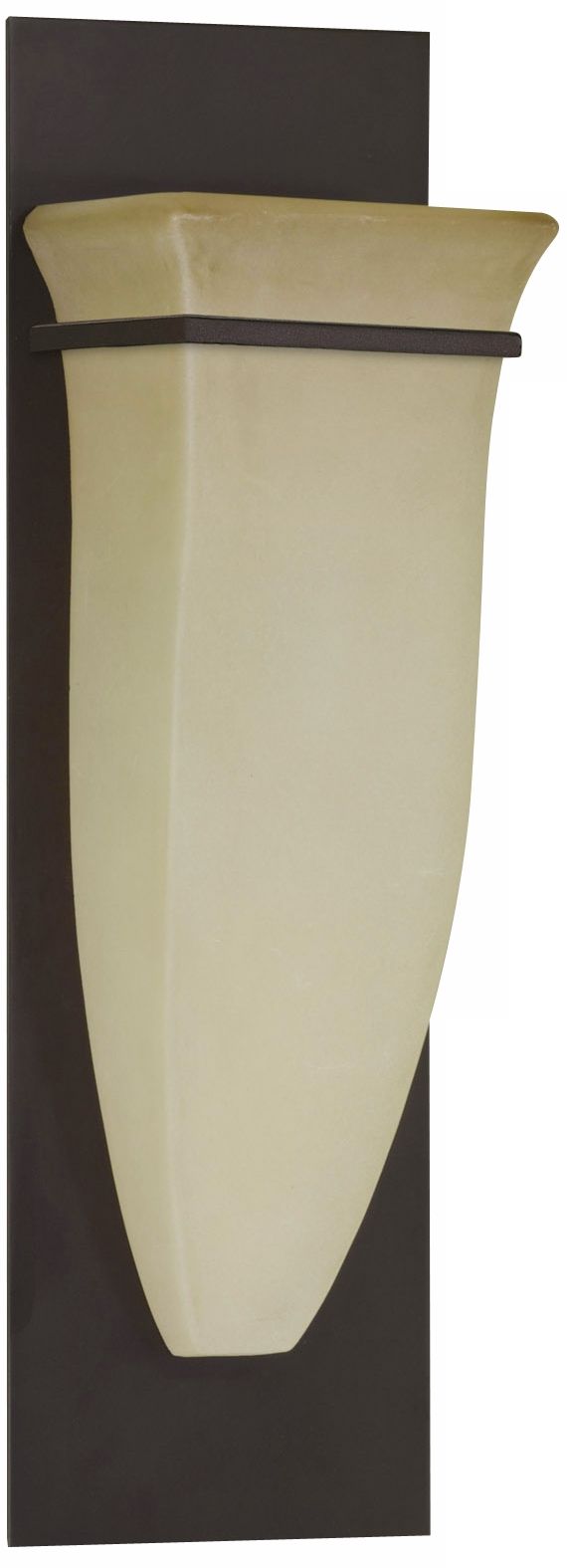 Half Moon Bronze Finish 16" High Wall Sconce