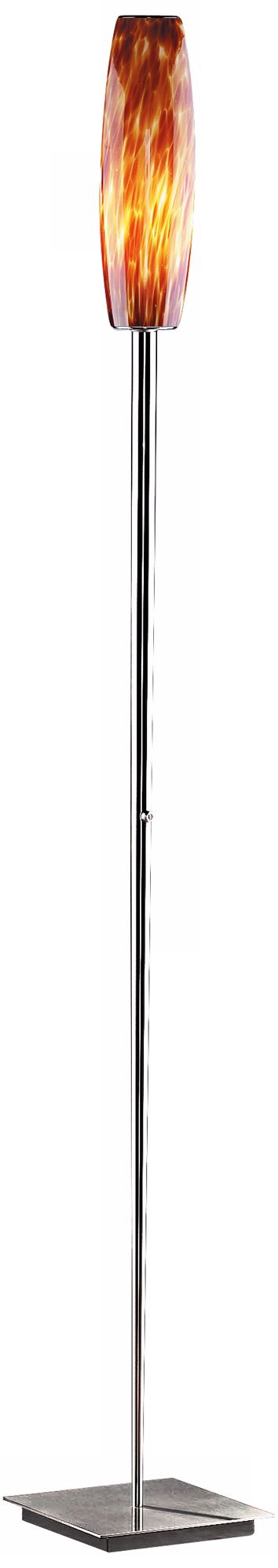 Satin Nickel and Sunset Halogen Holtkoetter Torchiere