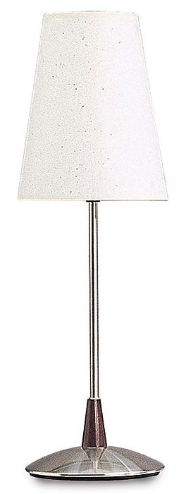 Brushed Steel With Oak Trim Desk Lamp
