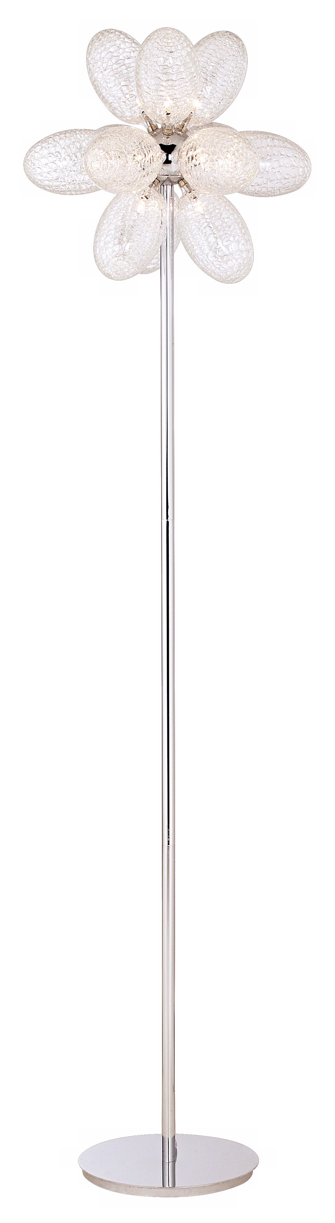 Possini Euro Honeycomb Balloon Glass 12-Light Floor Lamp