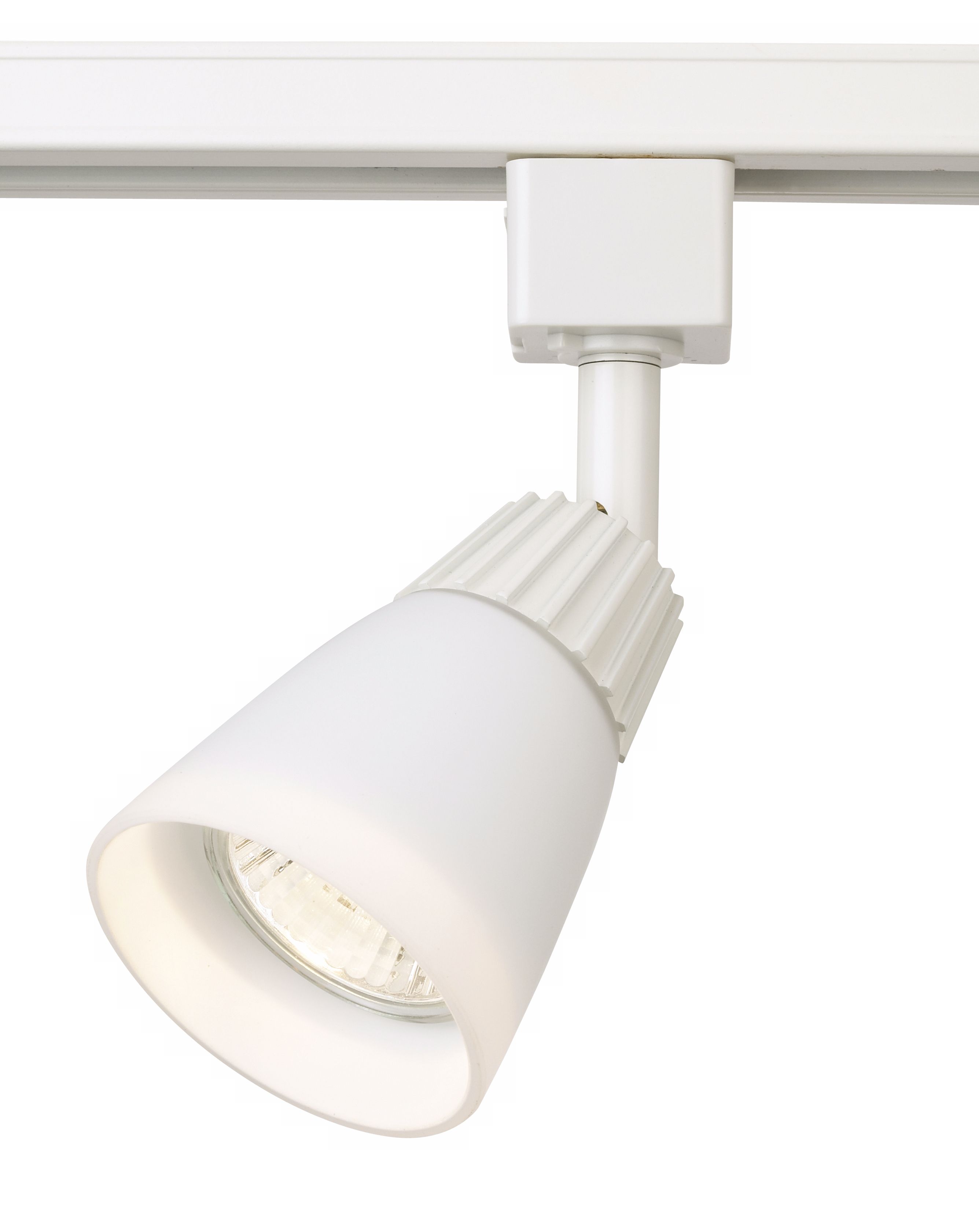 WAC White Glass Track Bullet for Lightolier Track Systems