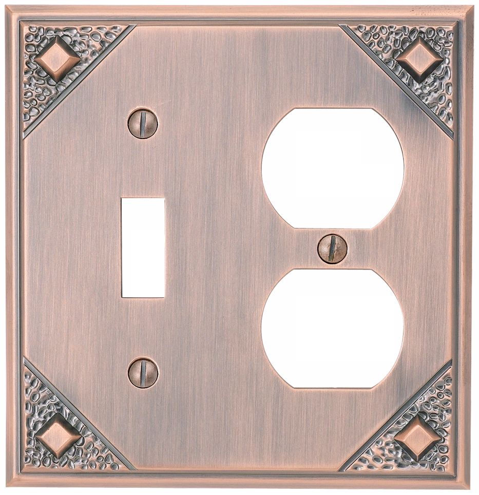 Craftsman Combination Copper Wall Plate
